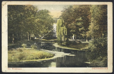 17566 Gezicht in het park met vijver van villa De Wildbaan (Hoofdstraat) te Driebergen-Rijsenburg.